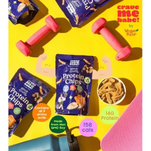 Protein Chips Black Truffle by Crave Me Babe - 14g High Protein, 158cals, Low Carb Crunchy Snack 30g