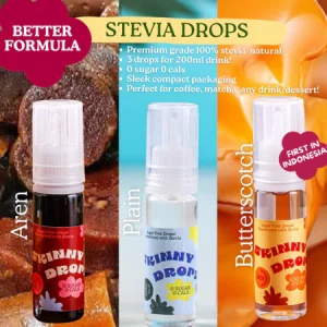 Stevia Skinny Drops - Butterscotch, Aren, Plain Flavour